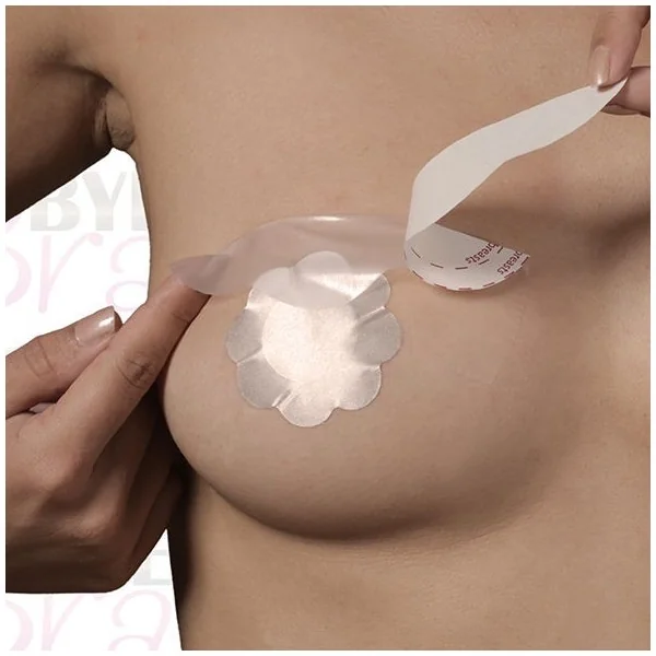 Brustverbesserung + Seiden Nippel Abdeckung Cup F/H von Bye Bra - Tapes kaufen | Fesselliebe