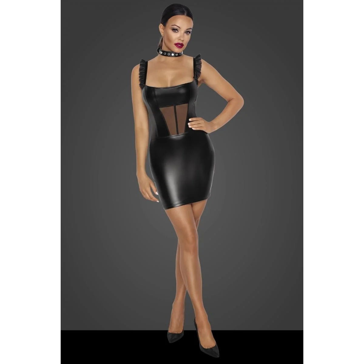 Wetlook Minikleid F257 von Noir Handmade Fucking Fabulous Collection kaufen | Fesselliebe