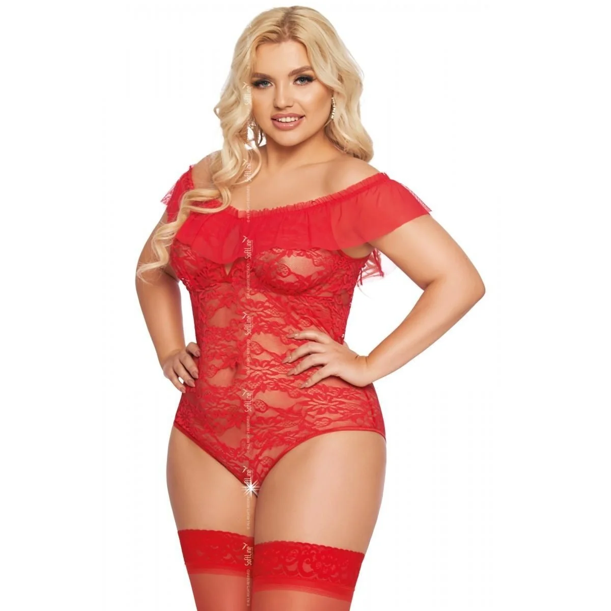 Roter Body Ouvert 1899 von Softline Plus Size Collection kaufen | Fesselliebe