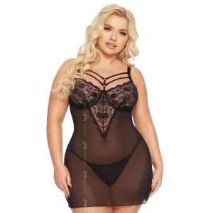 Schwarzes Chemise 1890 von Softline Plus Size Collection kaufen | Fesselliebe