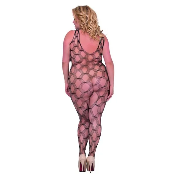 Schwarzes Netz-Catsuit Ouvert 6254, Bodystocking von Softline Plus Size kaufen | Fesselliebe