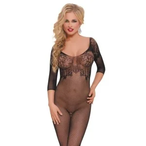 Schwarzer Bodystocking Ouvert 6240 von Softline kaufen | Fesselliebe
