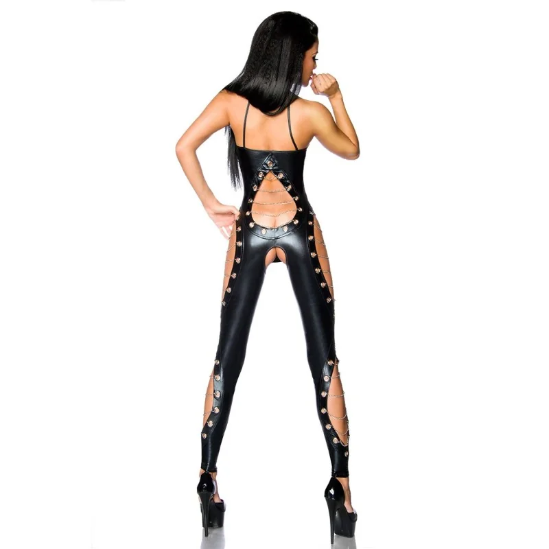 Schwarzer Wetlook Overall 18170 von Saresia kaufen | Fesselliebe 2