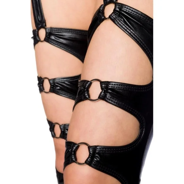 Schwarzes Wetlook-Set 18253 von Saresia kaufen | Fesselliebe