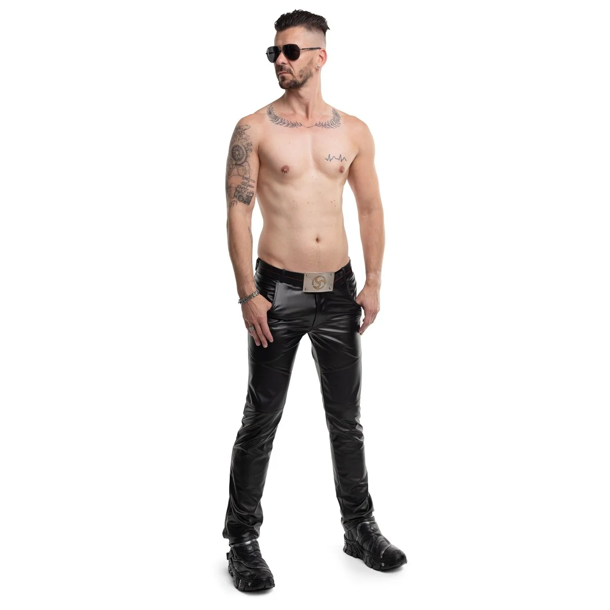 LANGE KLASSISCHE HERREN HOSE RMVITALE001 SCHWARZ VOB REGNES FETISH PLANET