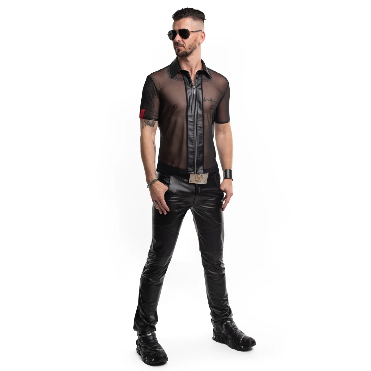 LANGE KLASSISCHE HERREN HOSE RMVITALE001 SCHWARZ VOB REGNES FETISH PLANET