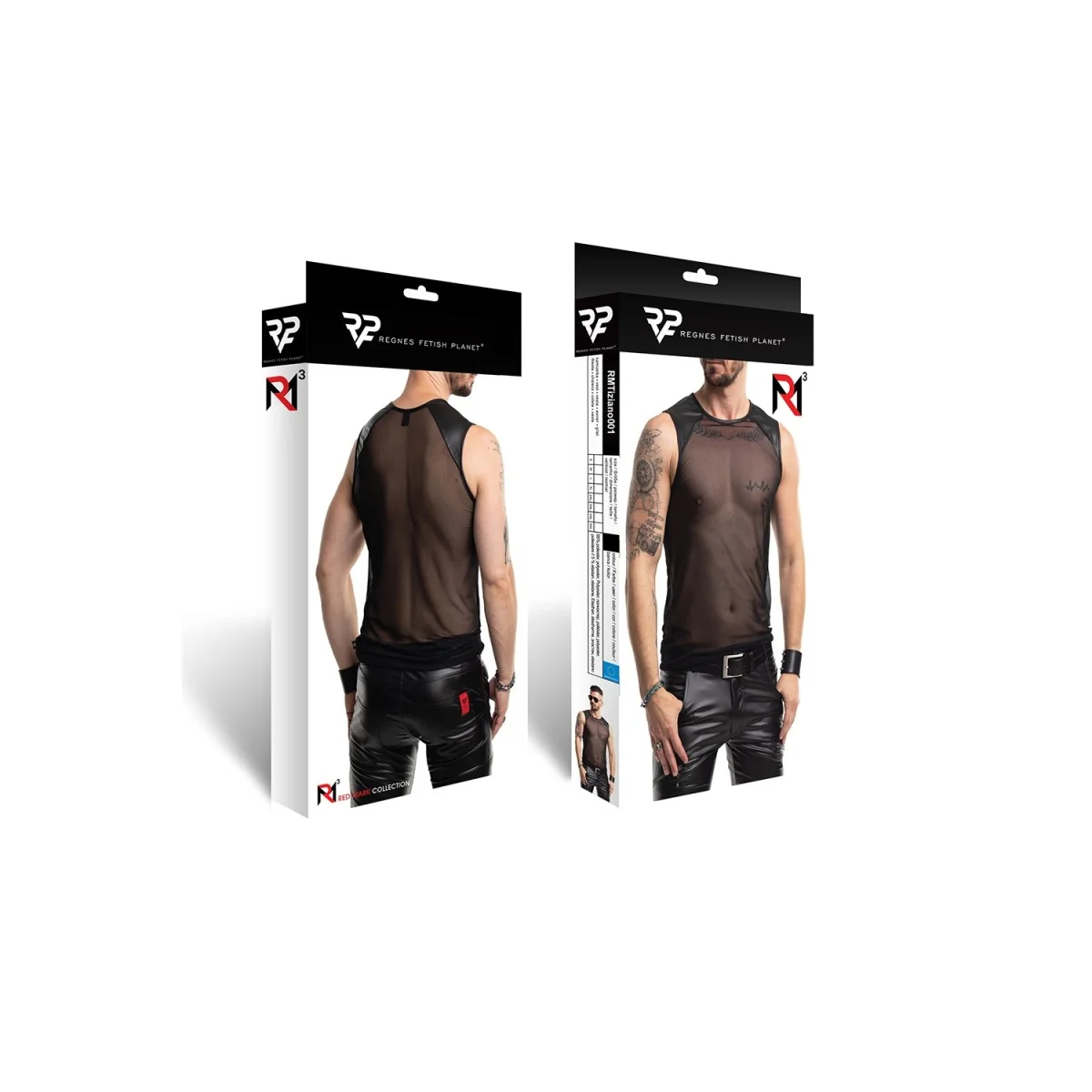 HERREN SHIRT RMTIZIAN001 SCHWARZ VON REGNES FETSIH PLANTE RED MARK 3