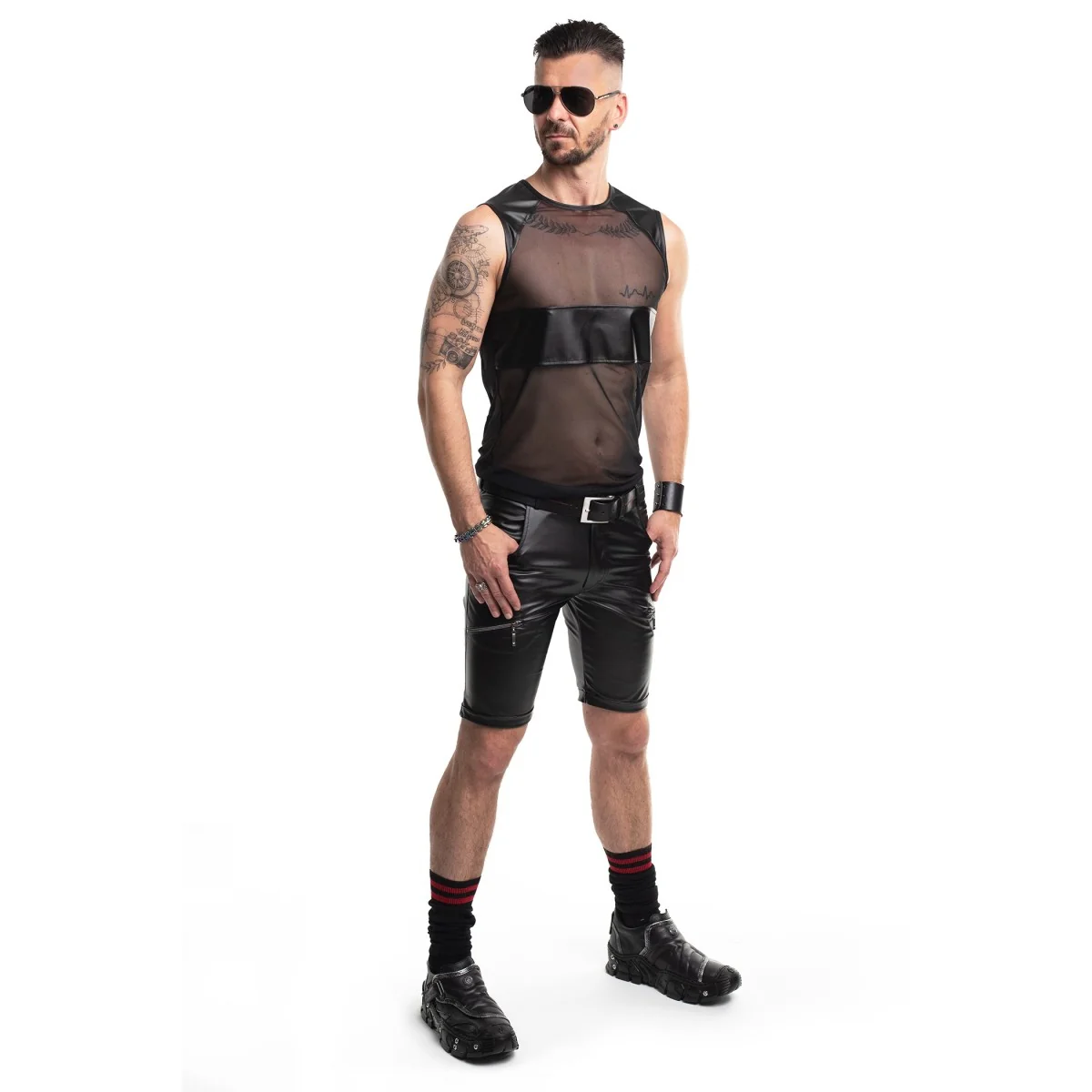 HERREN SHIRT RMSILVESTRO001 SCHWARZ VON RFP RED MARK 3