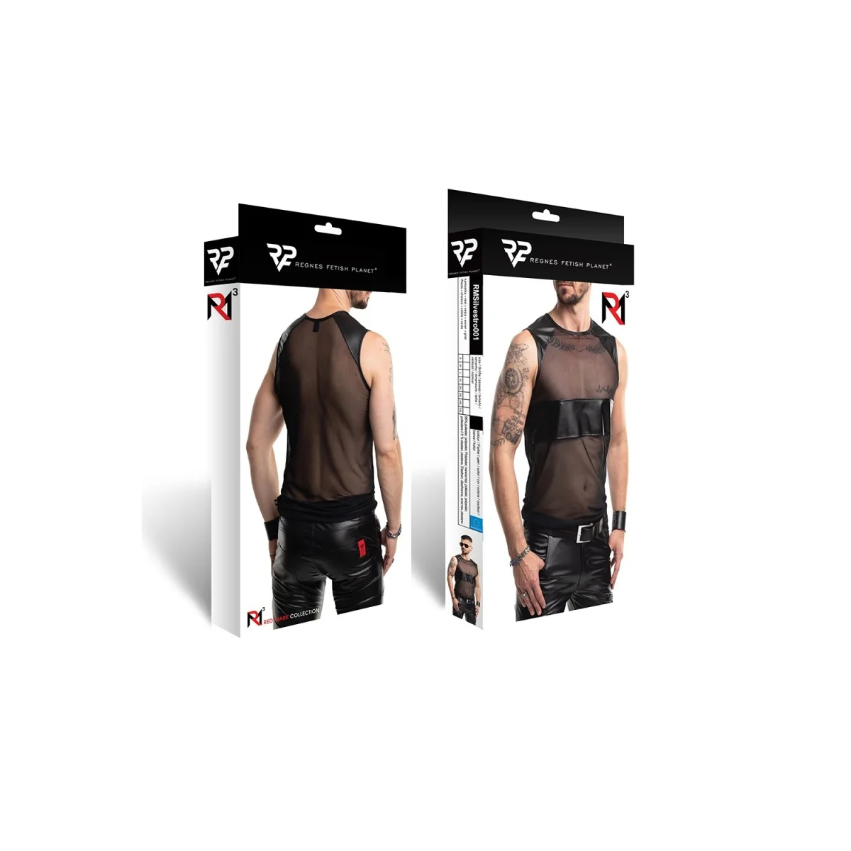 HERREN SHIRT RMSILVESTRO001 SCHWARZ VON RFP RED MARK 3