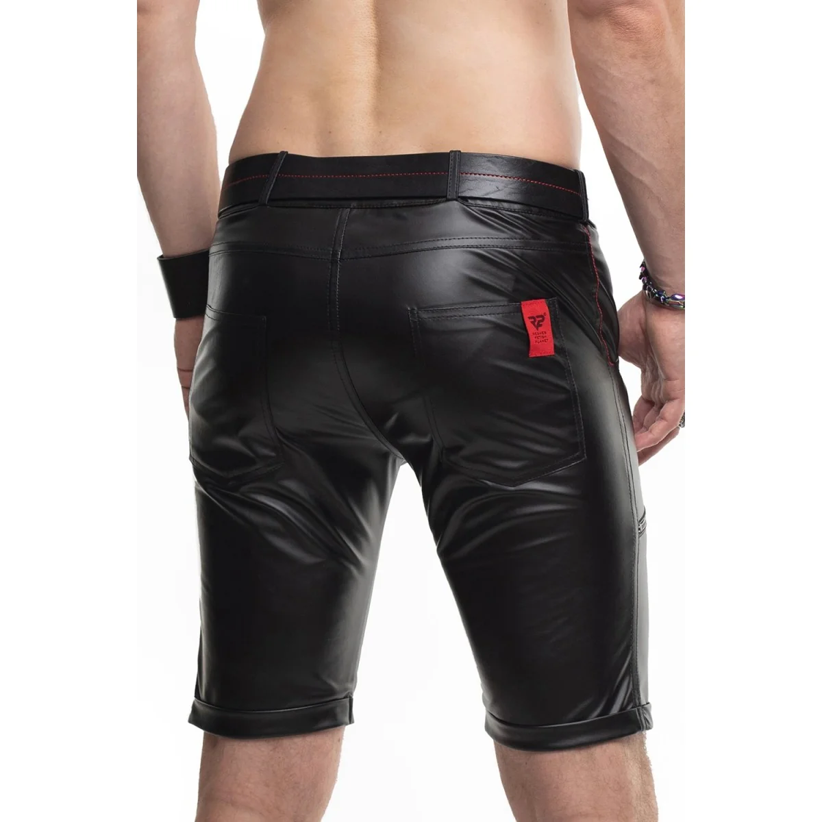 HERREN SHORTS RMNORBERTO001 SCHWARZ VON REGNES FETISH PLANET RED MARK 3