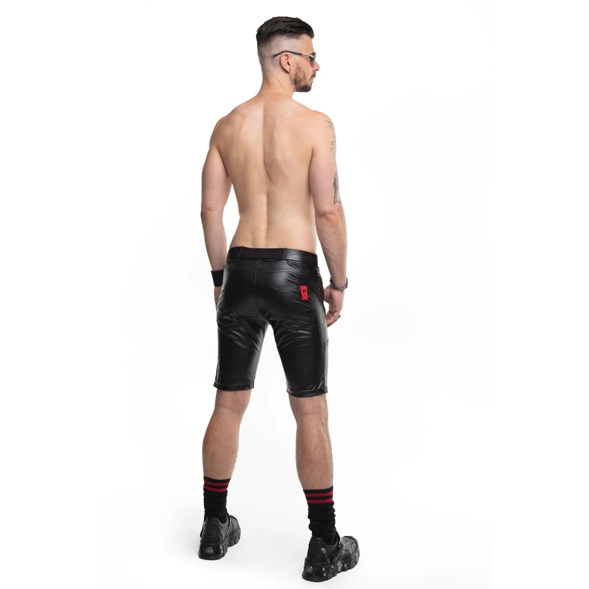 HERREN SHORTS RMNORBERTO001 SCHWARZ VON REGNES FETISH PLANET RED MARK 3