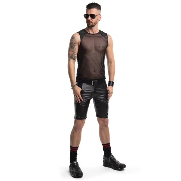 HERREN SHORTS RMNORBERTO001 SCHWARZ VON REGNES FETISH PLANET RED MARK 3