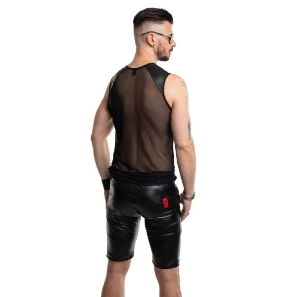 HERREN SHORTS RMNORBERTO001 SCHWARZ VON REGNES FETISH PLANET RED MARK 3