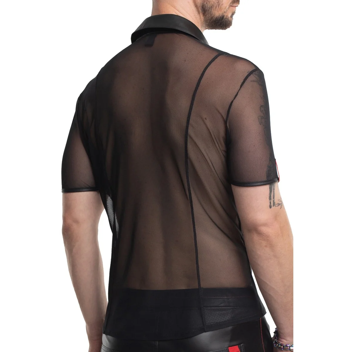 HERREN POLO-SHIRT RMUGO001 SCHWARZ VON REGNES FETISH PLANET