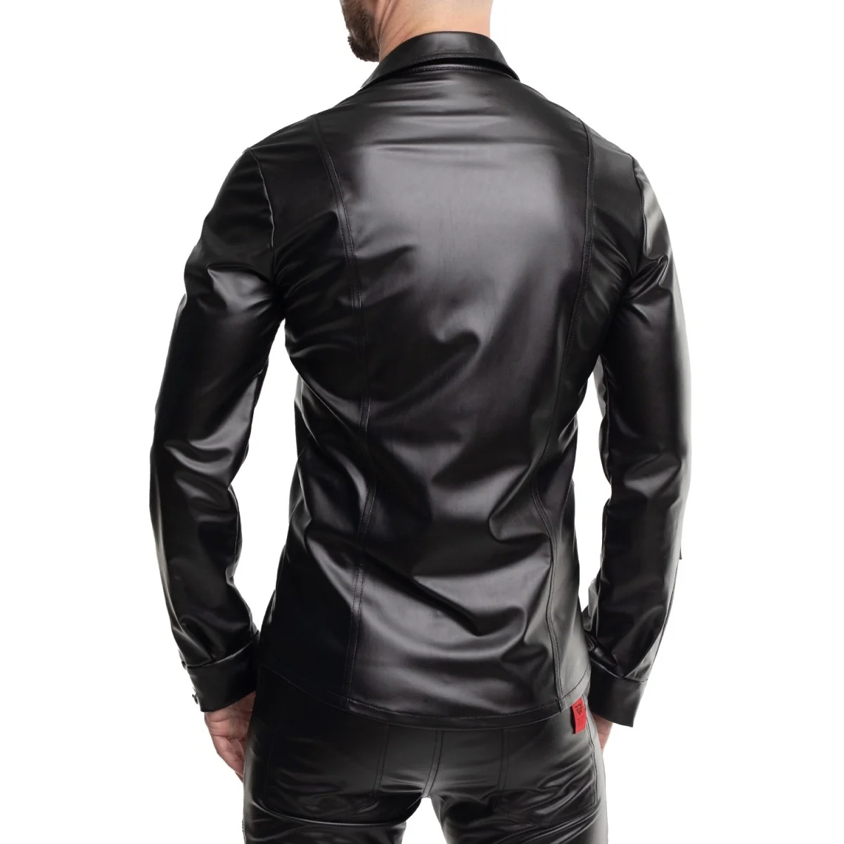 LANGARM HERREN SHIRT RMPASQUALE001 SCHWARZ VON REGNES FETISH PLANET