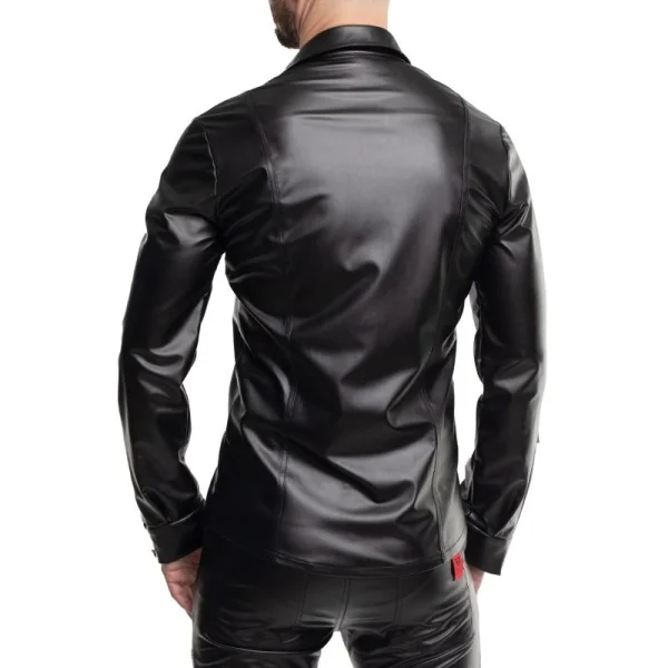 LANGARM HERREN SHIRT RMPASQUALE001 SCHWARZ VON REGNES FETISH PLANET