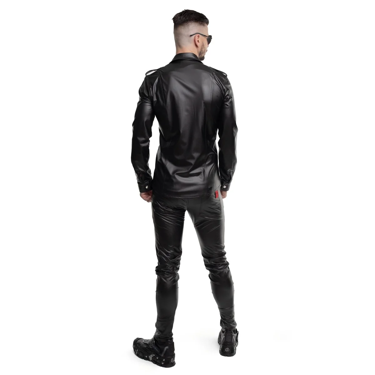LANGARM HERREN SHIRT RMNATALE001 SCHWARZ VON REGNES FETISH PLANET