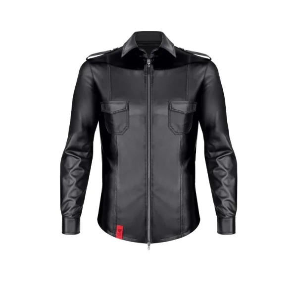 LANGARM HERREN SHIRT RMNATALE001 SCHWARZ VON REGNES FETISH PLANET