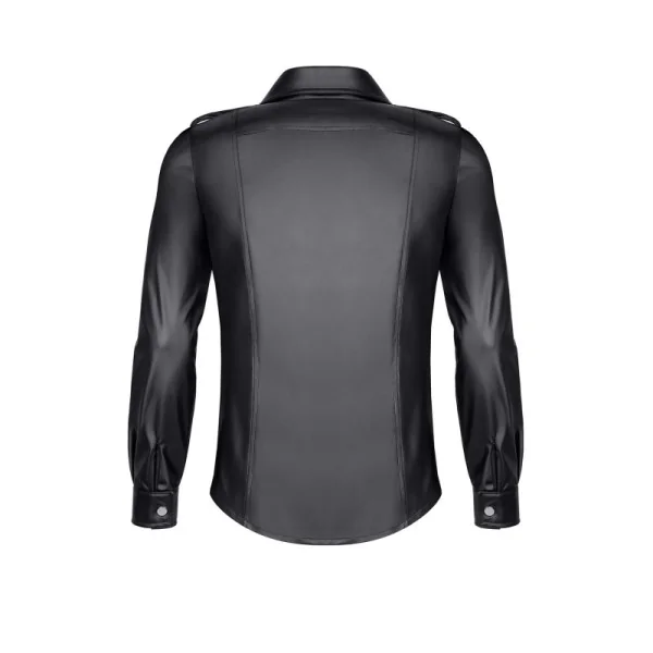 LANGARM HERREN SHIRT RMNATALE001 SCHWARZ VON REGNES FETISH PLANET