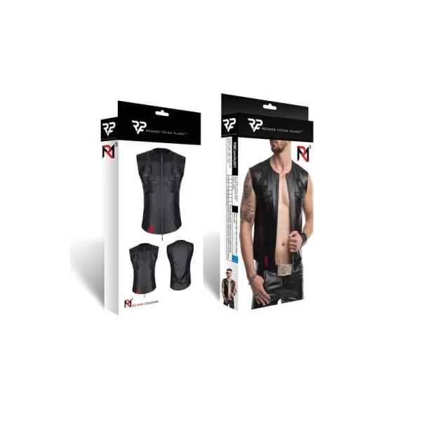 HERREN WESTE RMCAMILLO001 SCHWARZ VON REGNES FETISH PLANET