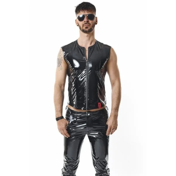 Pvc Herren Weste Rmotellopvc Schwarz von Nextgen Collection kaufen | Fesselliebe