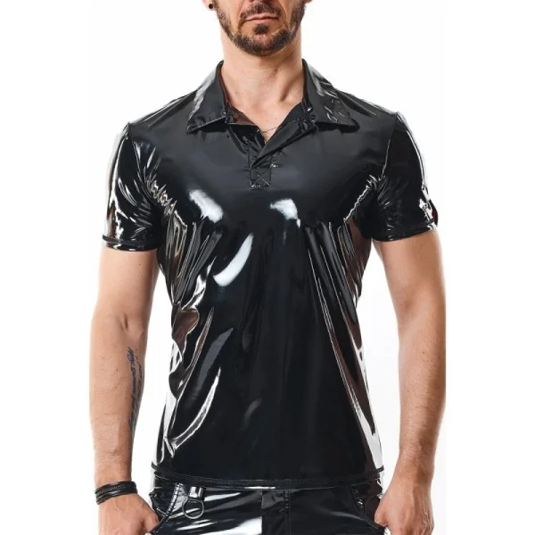 Pvc Polo Shirt Rmrodolfopvc Schwarz von Nextgen Collection kaufen | Fesselliebe