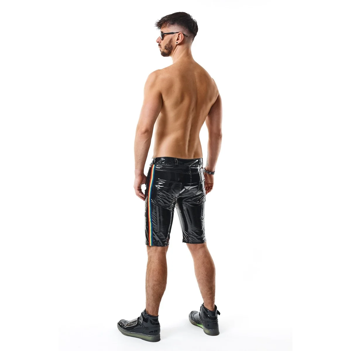 Herren Pvc Shorts Rmumbertorbw Schwarz von Pride Festih Line kaufen | Fesselliebe
