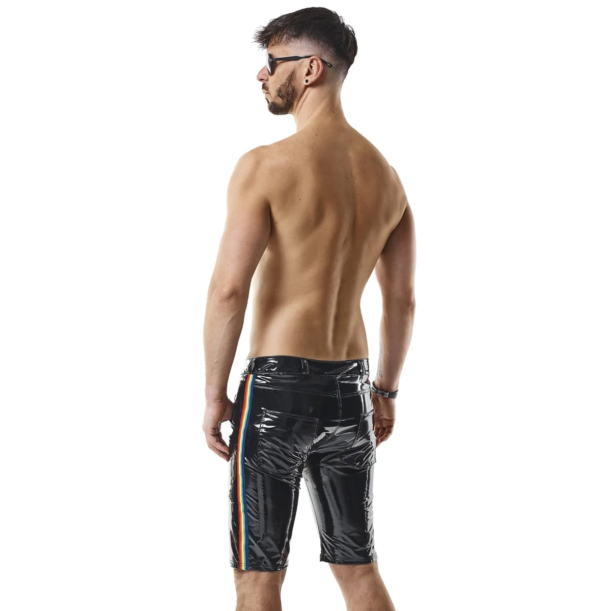 Herren Pvc Shorts Rmumbertorbw Schwarz von Pride Festih Line kaufen | Fesselliebe