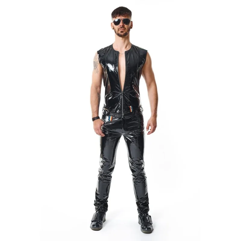 Pvc Herren Weste Rmtaddeorbw Schwarz von Pride Festih Line kaufen | Fesselliebe
