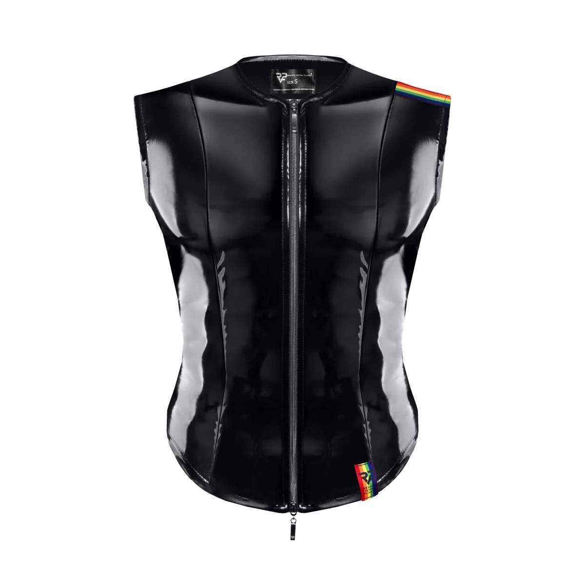 Pvc Herren Weste Rmtaddeorbw Schwarz von Pride Festih Line kaufen | Fesselliebe