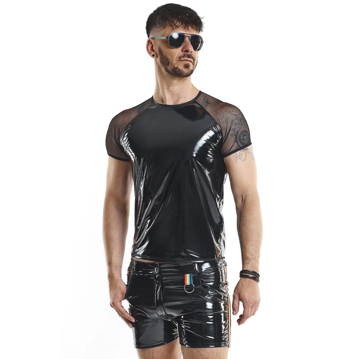 Pvc Herren T-Shirt Rmsandrorbw Schwarz von Pride Festih Line kaufen | Fesselliebe