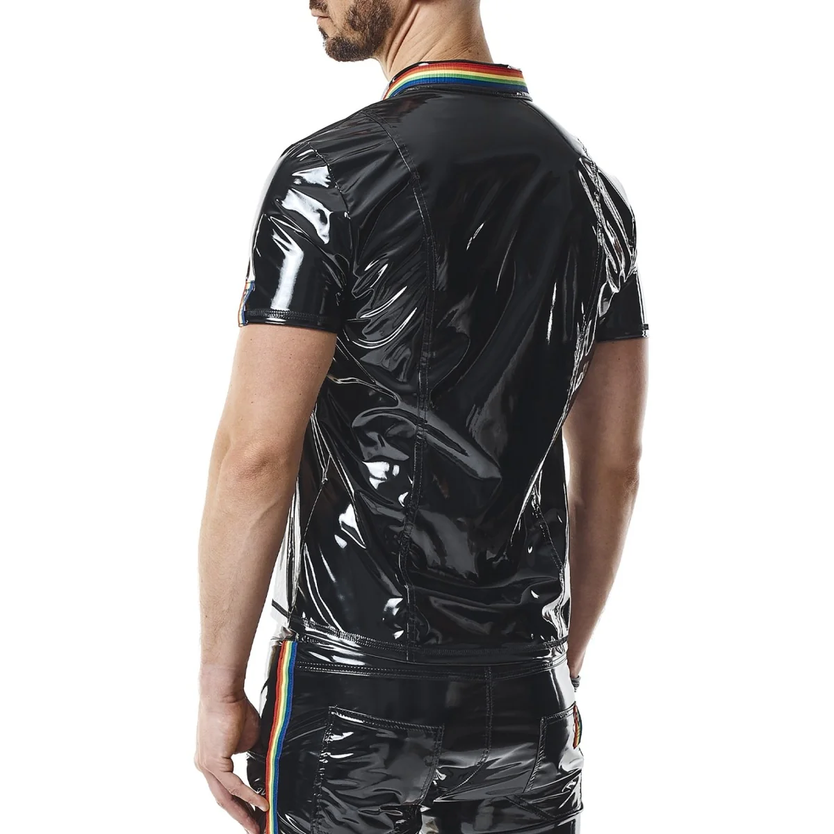 Pvc Herren Polo Shirt Rmremigiorbw Schwarz von Pride Festih Line kaufen | Fesselliebe