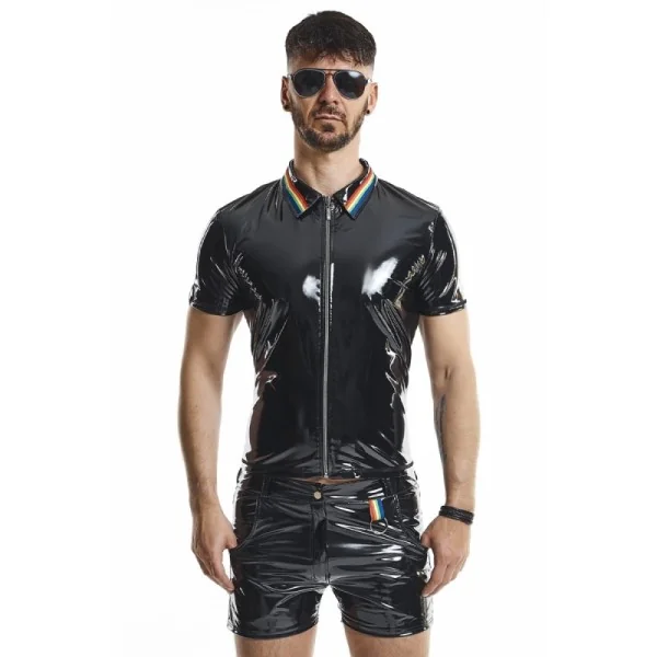 Pvc Herren Polo Shirt Rmremigiorbw Schwarz von Pride Festih Line kaufen | Fesselliebe