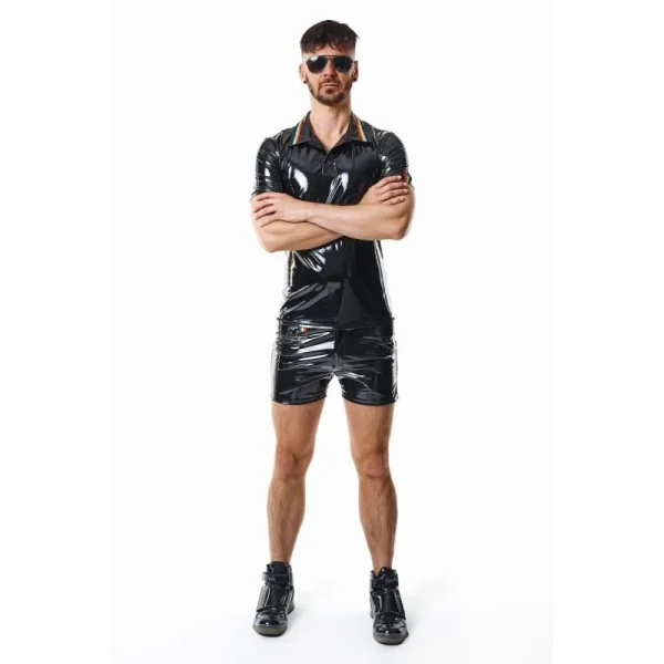 Pvc Polo Shirt Rmraffaelerbw Schwarz von Pride Festih Line kaufen | Fesselliebe