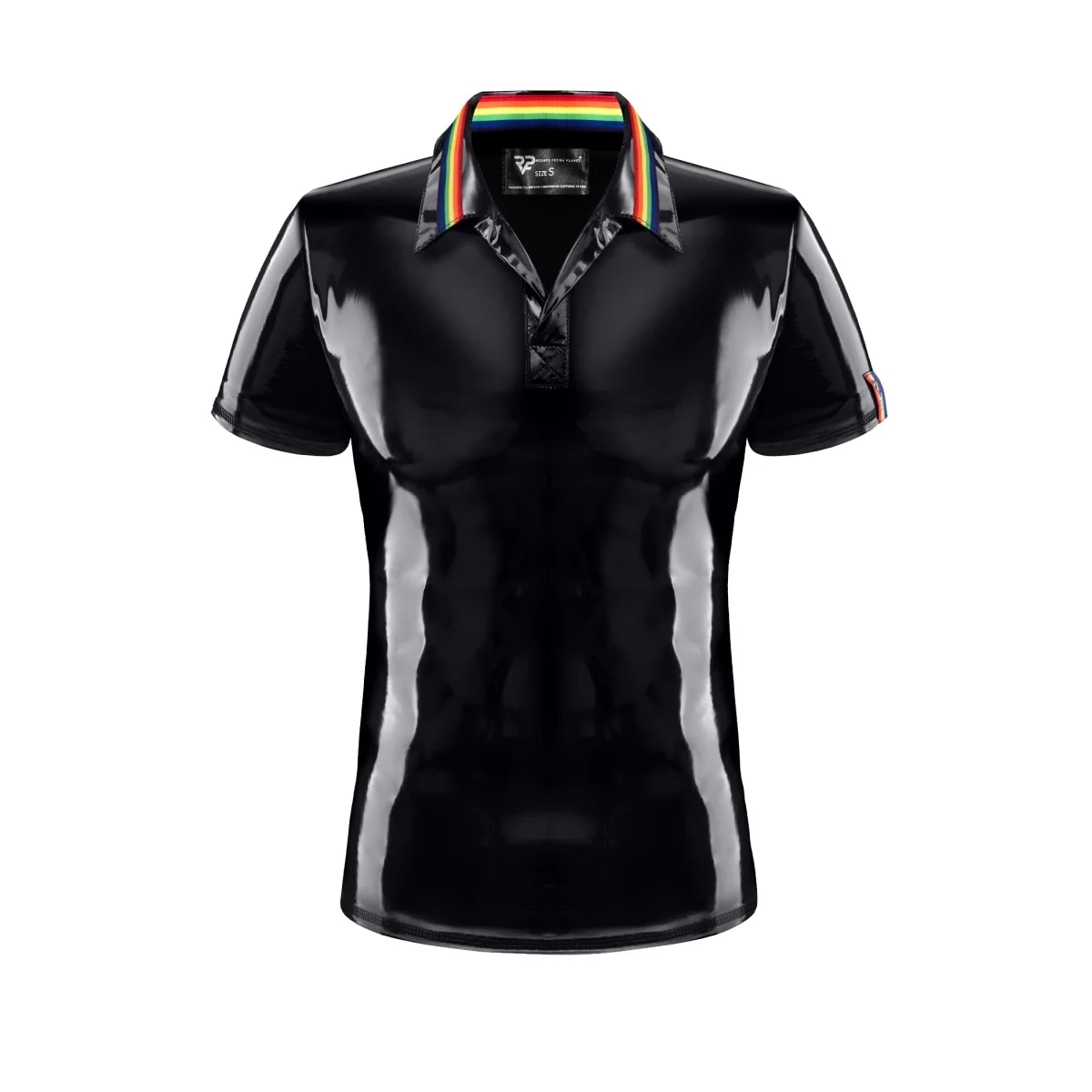 Pvc Polo Shirt Rmraffaelerbw Schwarz von Pride Festih Line kaufen | Fesselliebe