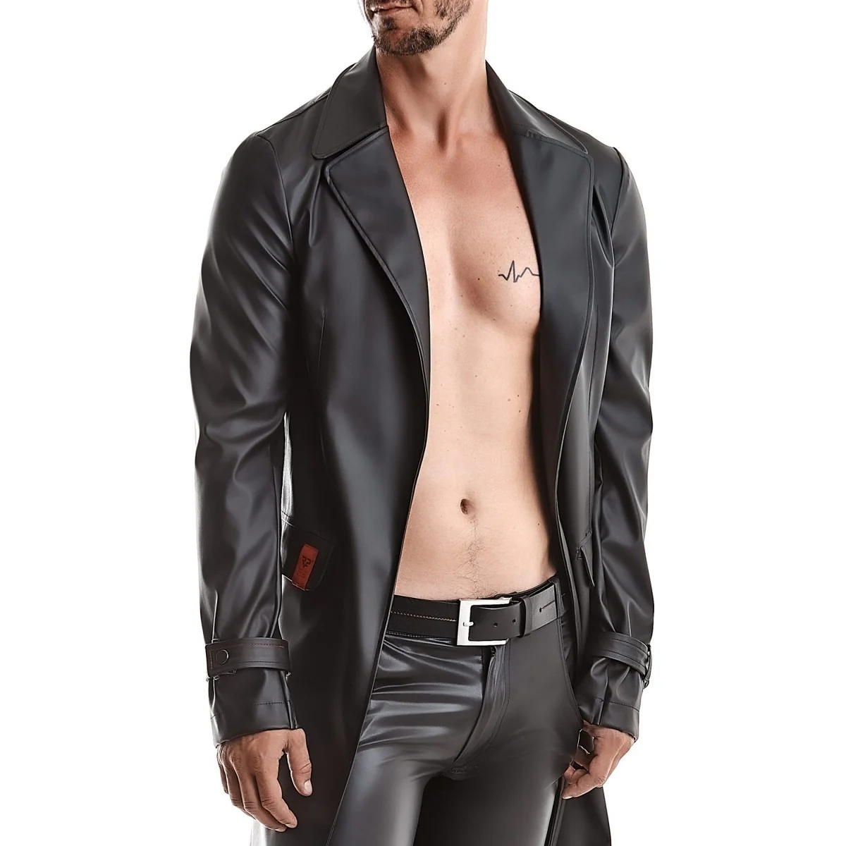 Halblanger Herren Mantel Rmmassiomo001 von Regnes Fetsih Plante Red Mark 2 kaufen | Fesselliebe