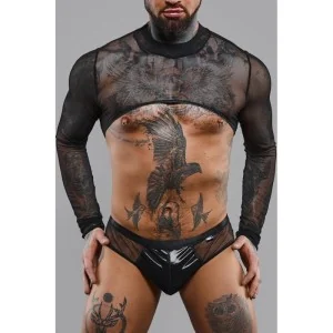 Crop Top Regaspar001 Schwarz von Rfp Razor’s Edge Kollektion kaufen | Fesselliebe