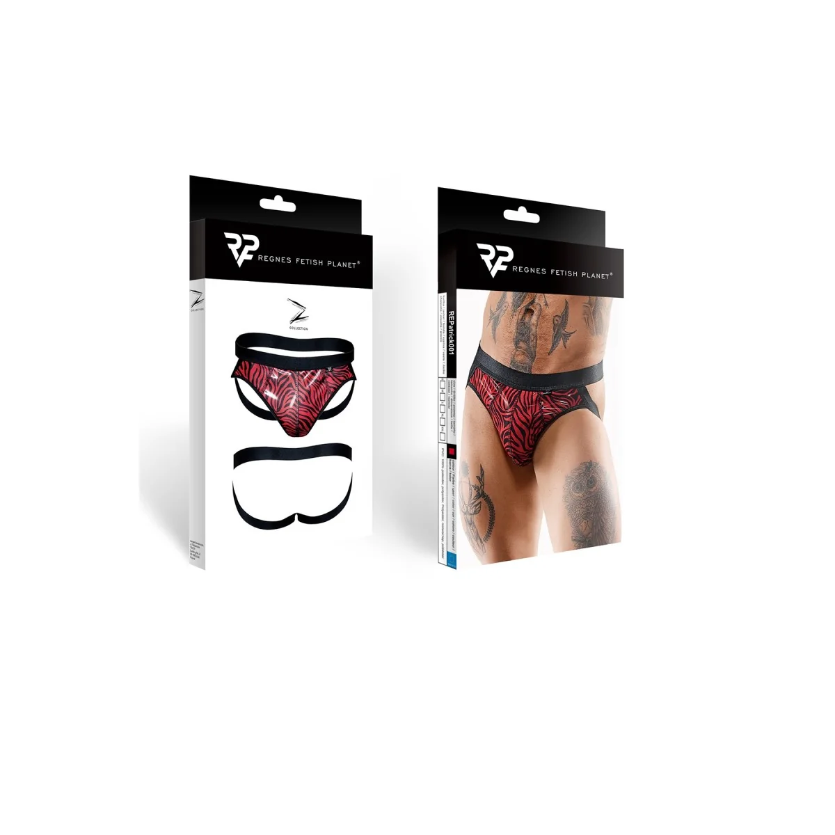 Jock Strap Repatrick001 Schwarz/Rot von Rfp Razor’s Edge Kollektion kaufen | Fesselliebe