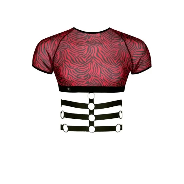 Harness T-Shirt Rerodrigo001 Schwarz/Rot von Rfp Razor’s Edge Kollektion kaufen | Fesselliebe