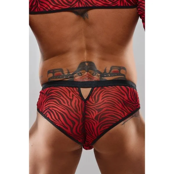Netz-Slip Resamuel001 Schwarz/Rot von Rfp Razor’s Edge Kollektion kaufen | Fesselliebe