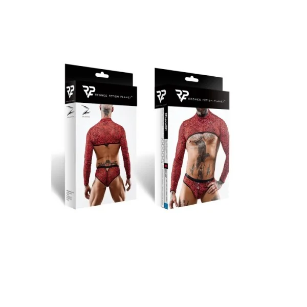 Crop Top Releonel001 Schwarz/Rot von Rfp Razor’s Edge Kollektion kaufen | Fesselliebe