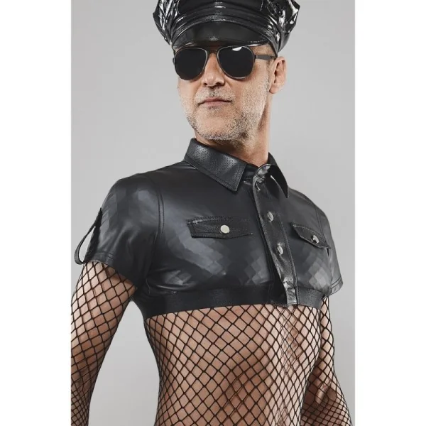 Brust T-Shirt BOAlexander001 schwarz kaufen | Fesselliebe