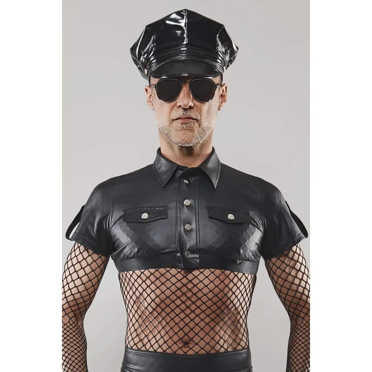 Brust T-Shirt BOAlexander001 schwarz kaufen | Fesselliebe