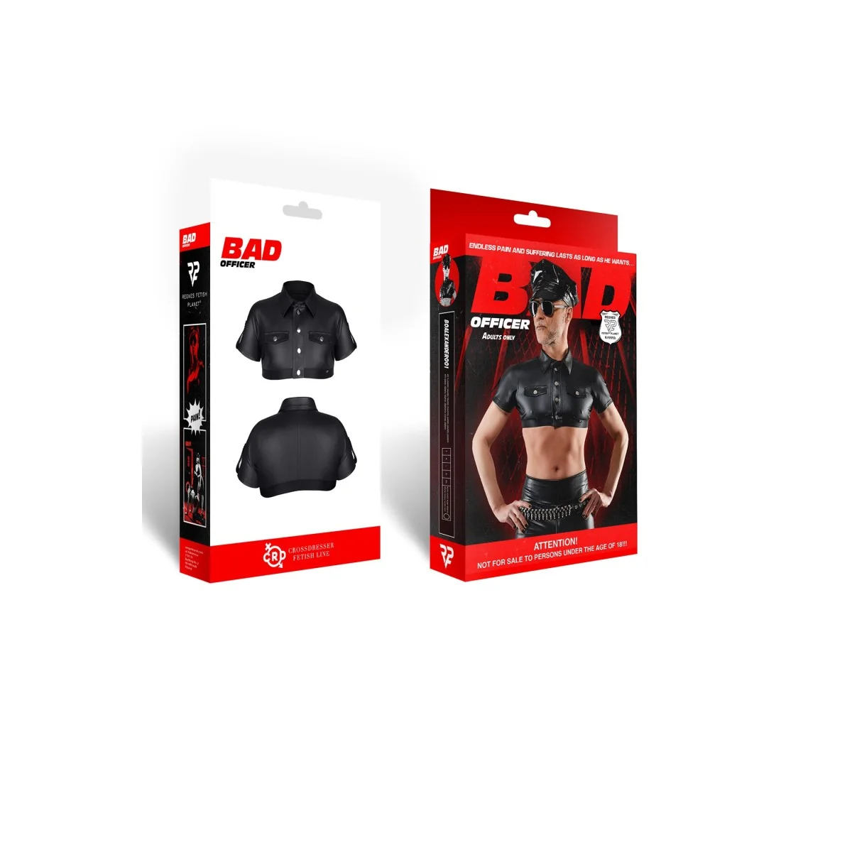 Brust T-Shirt BOAlexander001 schwarz kaufen | Fesselliebe