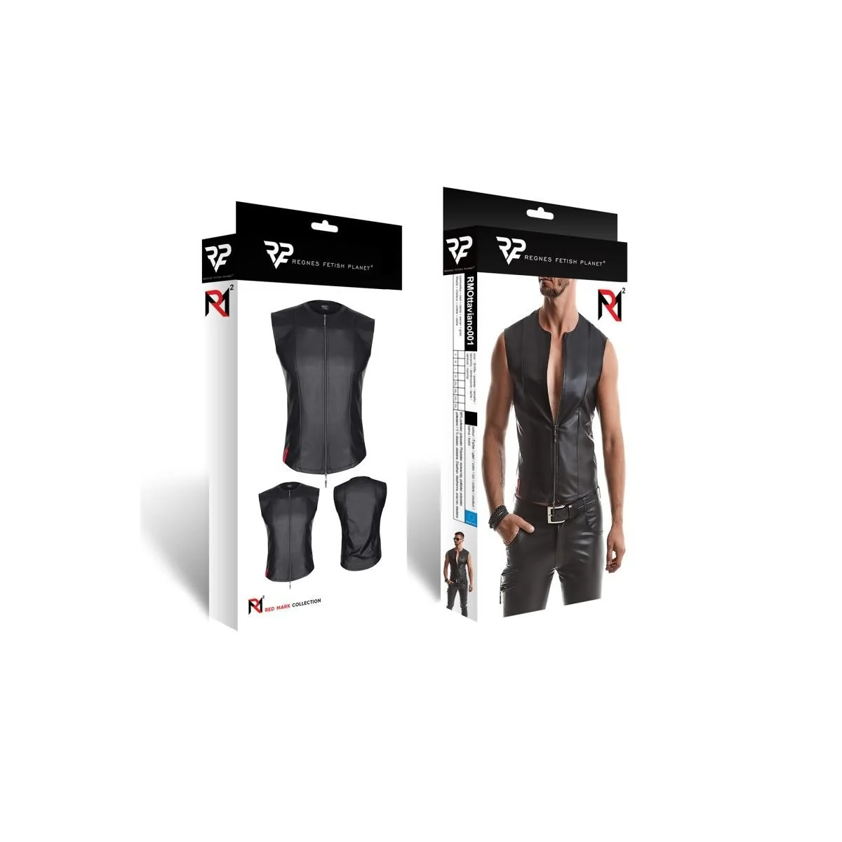 Herren Weste Rmottaviano001 Schwarz - kaufen | Fesselliebe