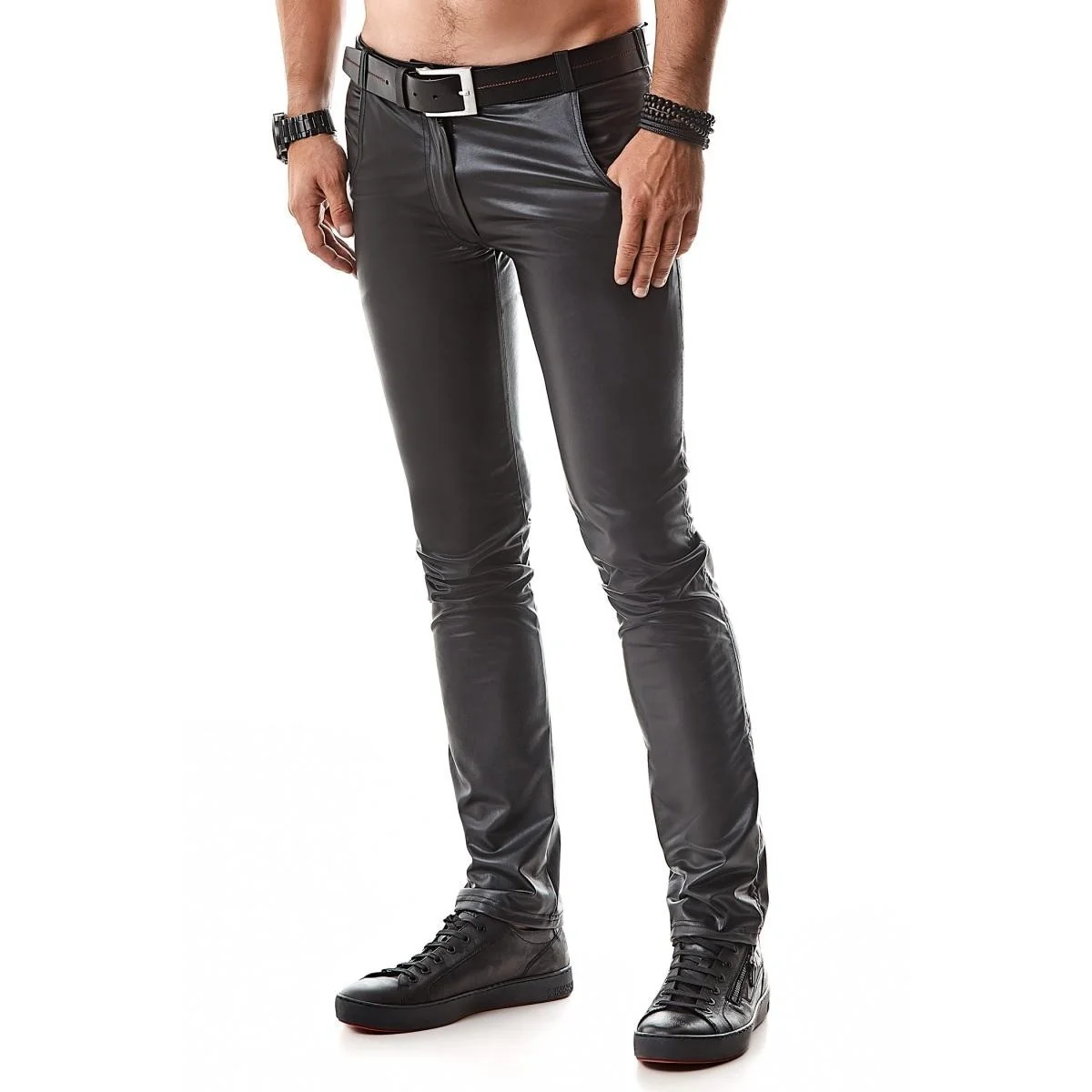 Lange Herren Hose Rmvincenzo001 Schwarz von Regnes Fetish Planet kaufen | Fesselliebe