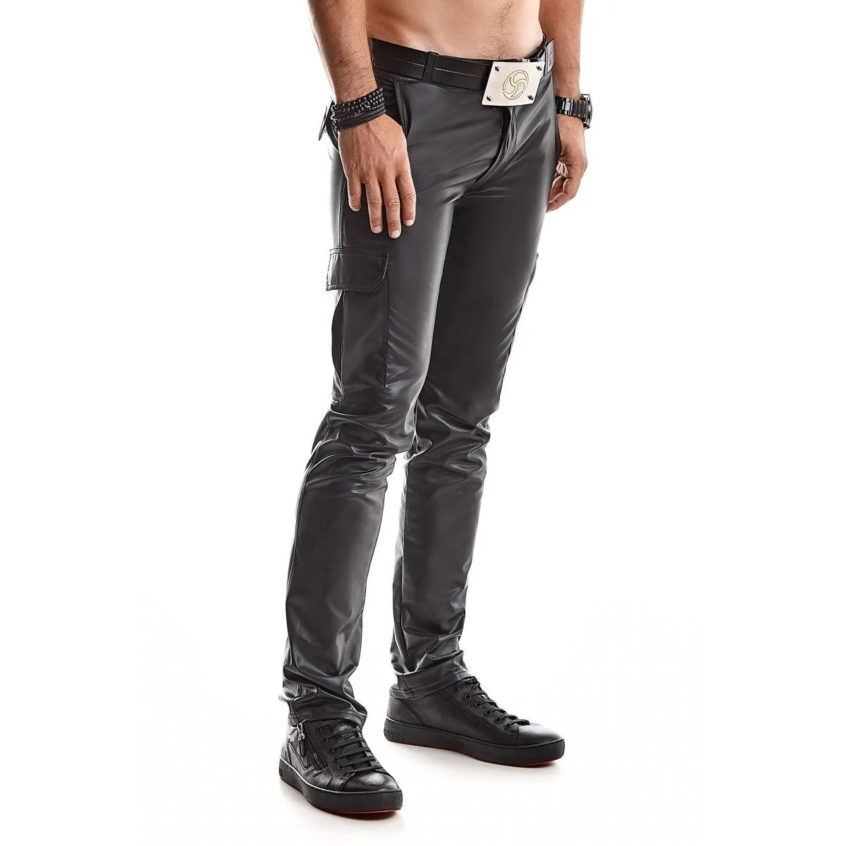 Lange Herren Hose Rmmatteo001 Schwarz von Regnes Fetish Planet kaufen | Fesselliebe