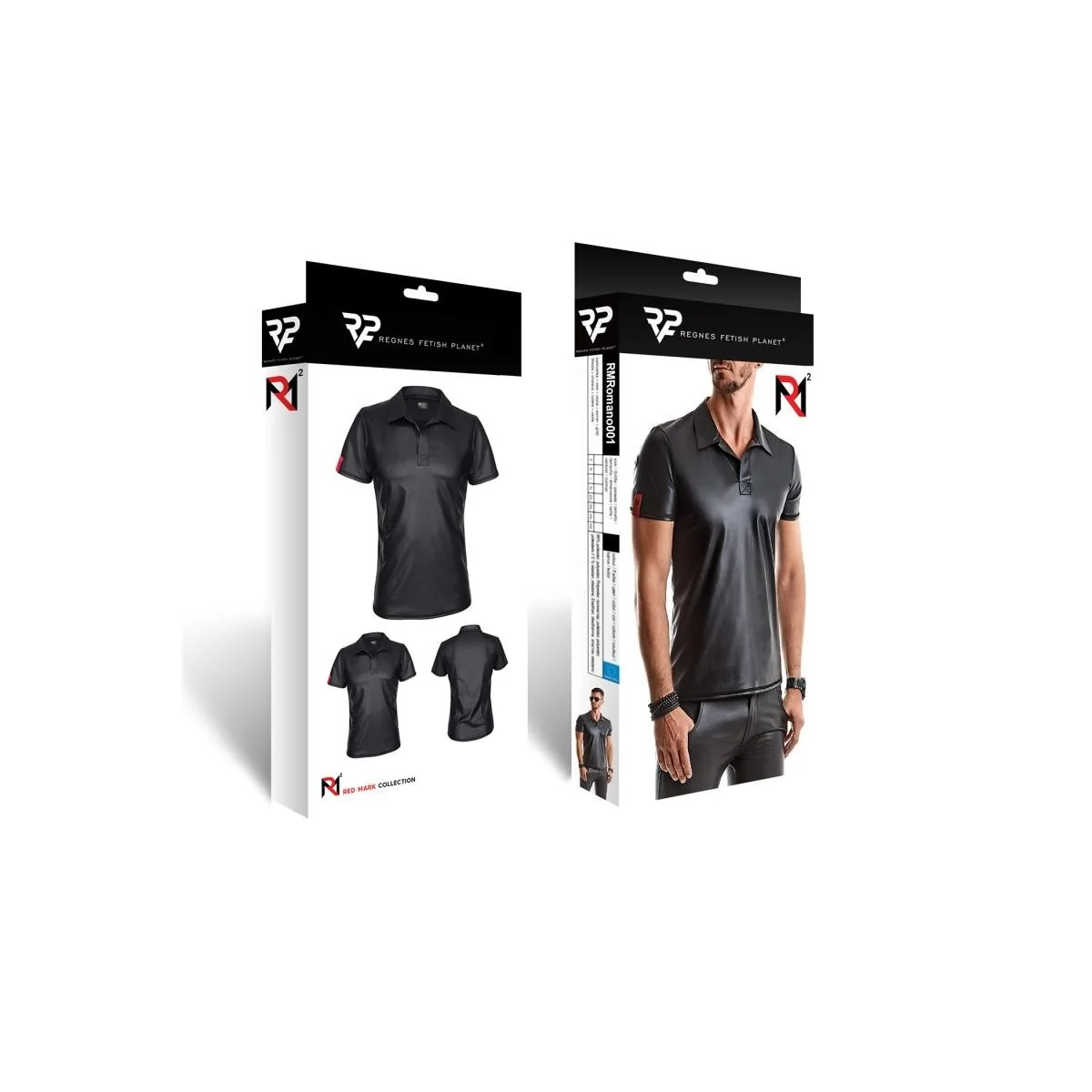 Herren T-Shirt Rmromano001 Schwarz von Regnes Fetish Planet kaufen | Fesselliebe