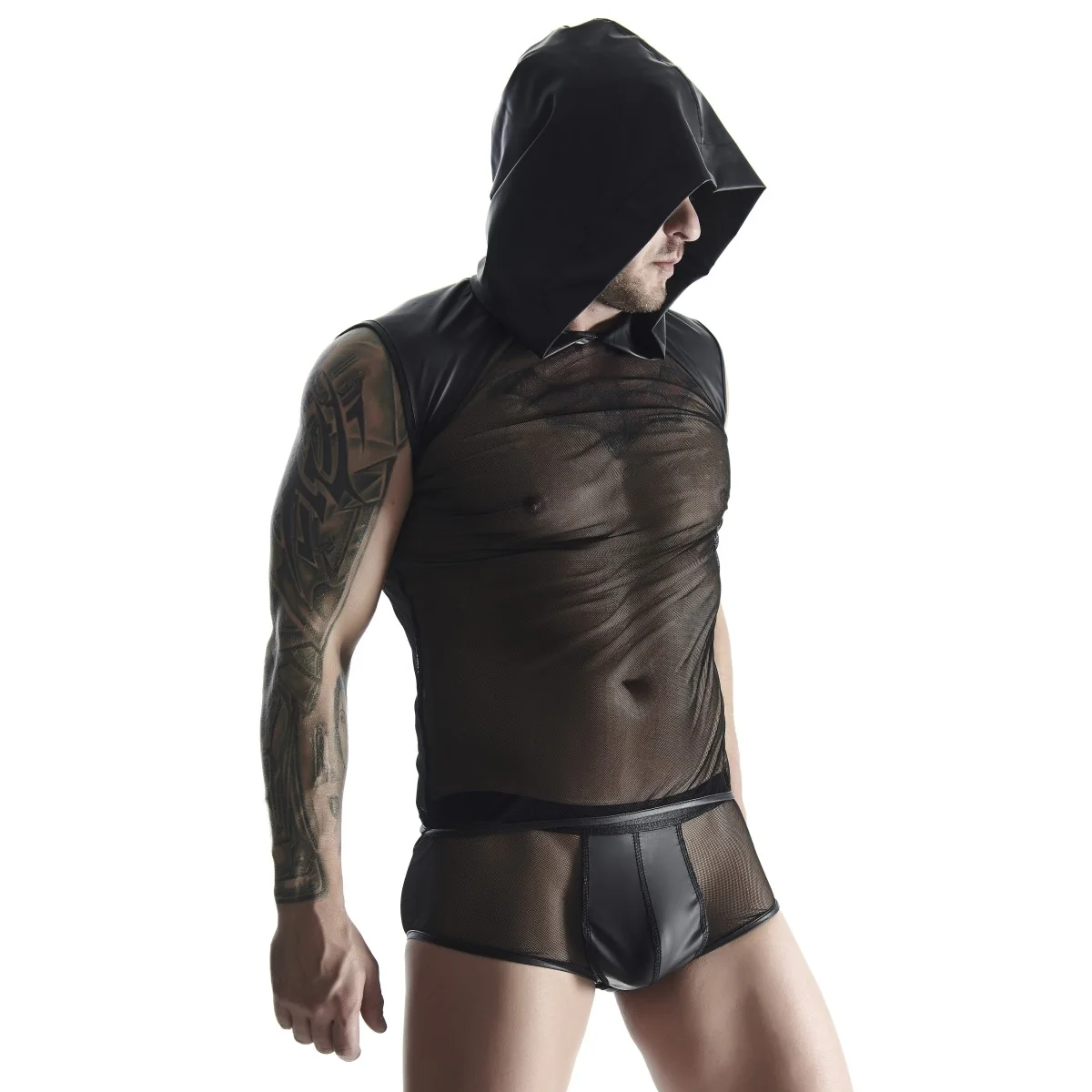 Herren Kapuzenshirt Tsh018 Schwarz von Regnes Fetish Planet kaufen | Fesselliebe