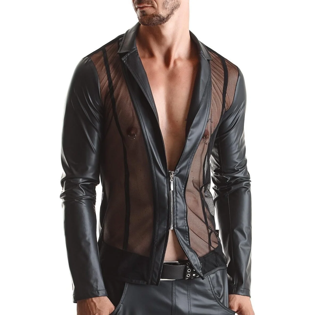 Herren Jacke Rmdaniele001 Schwarz von Regnes Fetish Planet kaufen | Fesselliebe